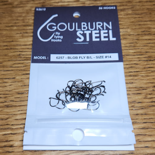 Goulburn Steel 6257 Barbless Blob Hooks - Troutlore Fly Tying Supplies Australia