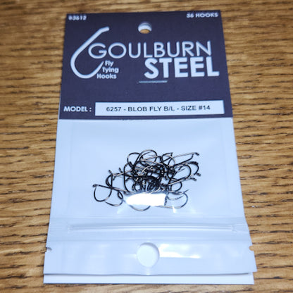 Goulburn Steel 6257 Barbless Blob Hooks - Troutlore Fly Tying Supplies Australia