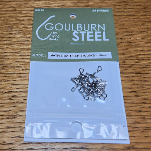 Goulburn Steel Native Baitfish Shanks - Troutlore Articulated Fly Tying Store Australia