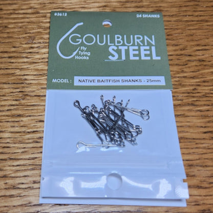 Goulburn Steel Native Baitfish Shanks - Troutlore Articulated Fly Tying Store Australia