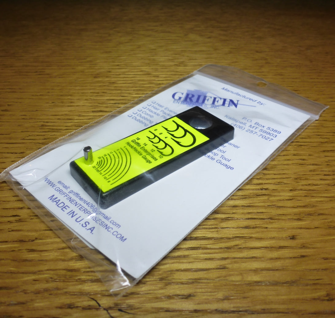 Griffin Hook and Hackle Gauge - Troutlore Fly Tying Tools Australia