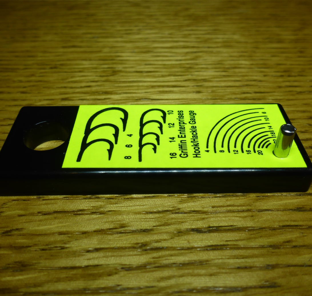 Griffin Hook and Hackle Gauge - Troutlore Fly Tying Tools Australia