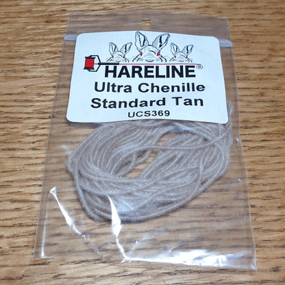 Hareline Ultra Chenille Standard – Tan - Troutlore Fly Tying Materials Australia