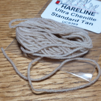 Hareline Ultra Chenille Standard – Tan - Troutlore Fly Tying Materials Australia
