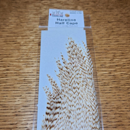 Hareline Half Cape - Grizzly Bleached - Troutlore Fly Tying Shop Australia