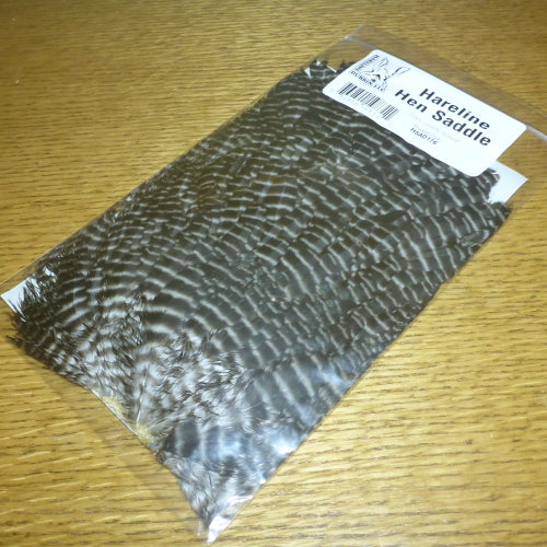 Hareline Hen Saddle - Grizzly Natural - Troutlore Fly Tying Shop Australia