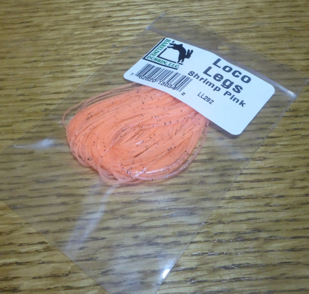 Hareline Loco Legs Pink Shrimp - Troutlore Fly Tying