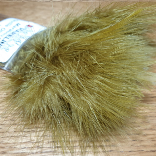 Hareline Marabou Blood Quills Olive Brown