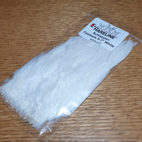 Hareline Schlappen Feathers 5-7 Inch – White AVAILABLE AT TROUTLORE FLY TYING STORE AUSTRALIA