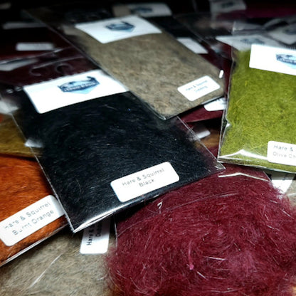 Chuck’N’Duck Hare & Squirrel Dubbing - Troutlore Fly Tying Shop Australia