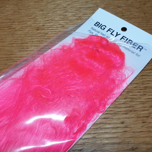 Hedron Big Fly Fiber Curled - Hot Pink - Troutlore Fly Tying