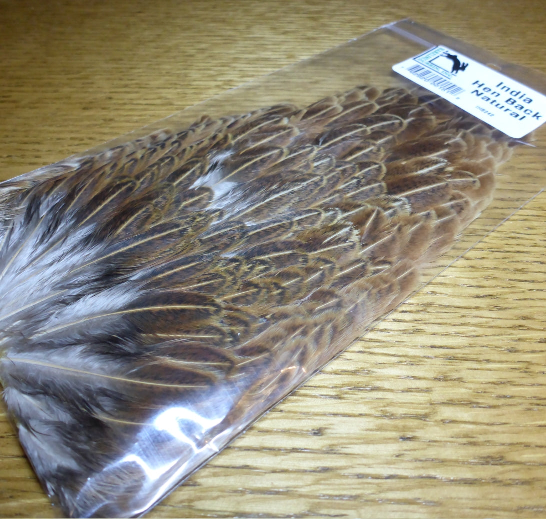 Hareline India Hen Back - Natural - Troutlore Fly Tying Store Australia