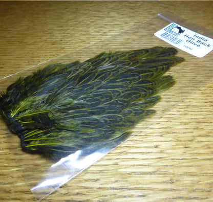 HARELINE INDIA HEN BACK FEATHERS AVAILABLE AT TROUTLORE FLY TYING STORE