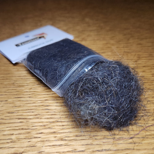 Troutlore Jumbuck Dub - Stonefly Black - Troutlore Fly Tying Materials Australia
