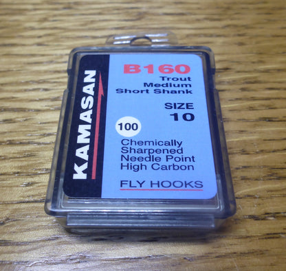 Kamasan B160 Hooks Trout Short Medium Shank - 100 Pack
