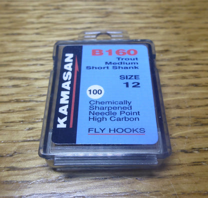 Kamasan B160 Hooks Trout Short Medium Shank - 100 Pack