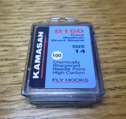 Kamasan B160 Hooks Trout Short Medium Shank - 100 Pack