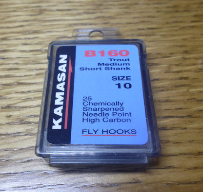 Kamasan B160 Hooks Trout Short Medium Shank - 25 Pack