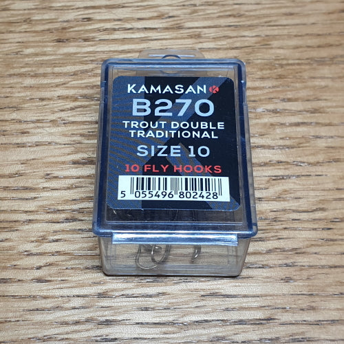 Kamasan B270 Trout Double Hooks - 10 Pack - Troutlore Fly Tying Store Australia