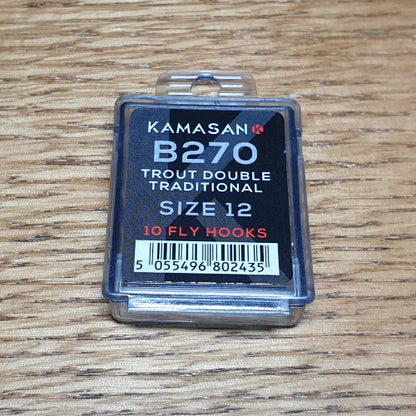Kamasan B270 Trout Double Hooks - 10 Pack - Troutlore Fly Tying Store Australia