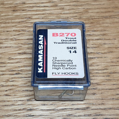 Kamasan B270 Trout Double Hooks - 10 Pack - Troutlore Fly Tying Store Australia