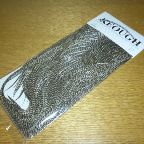 Keough Saddle Number #1 Grade – Natural Grizzly AVAILABLE AT TROUTLORE FLY TYING STORE AUSTRALIA