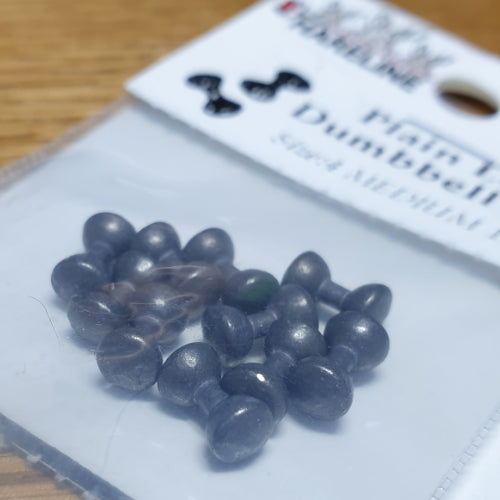 Hareline Plain Lead Dumbell Eyes – 10 Pcs - Troutlore Fly Tying Store Australia