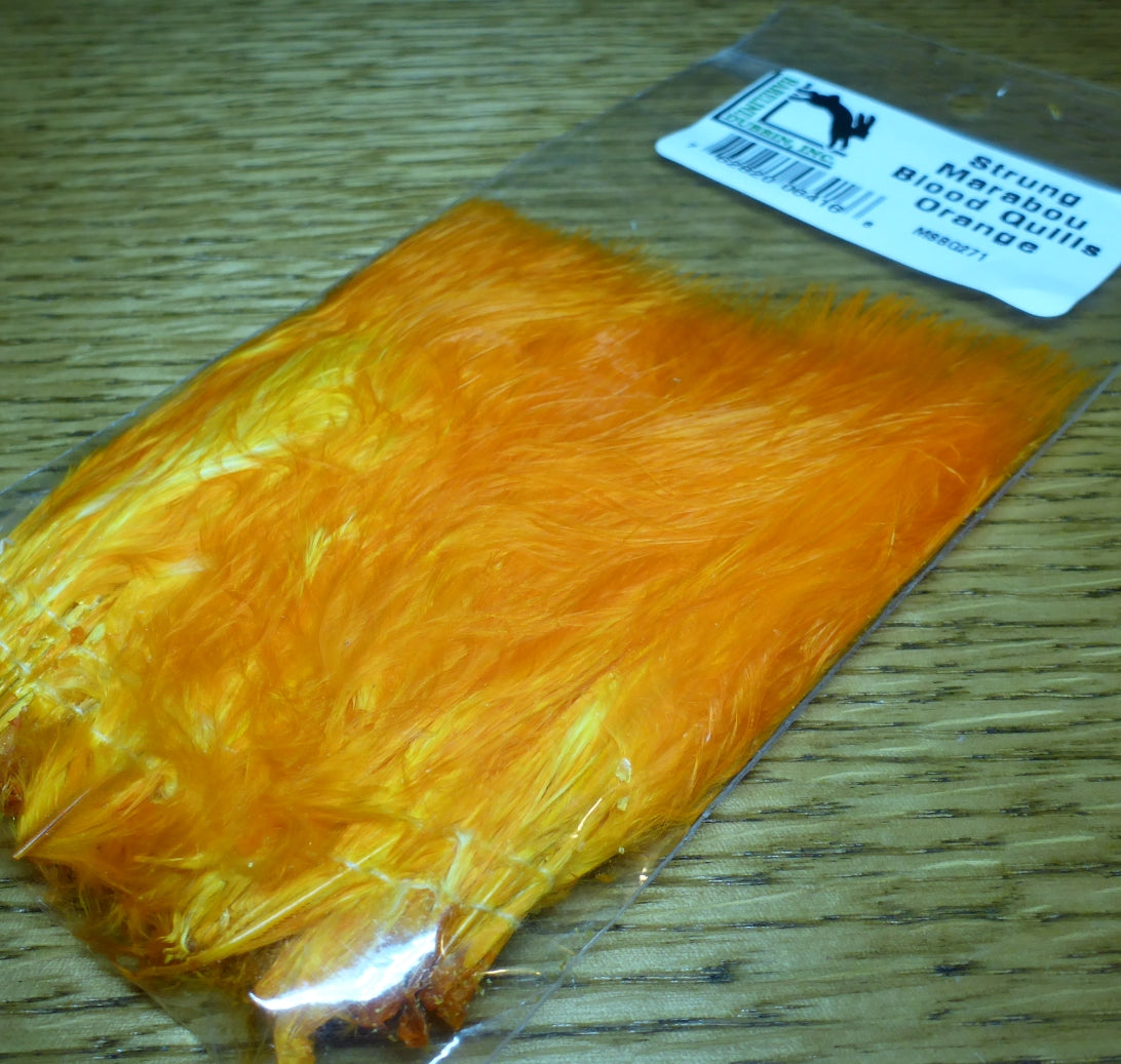 Hareline Marabou Blood Quills Orange