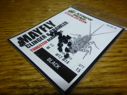 Nymph Head Evolution Mayfly Clinger Black - Troutlore Fly Tying Shop Australia