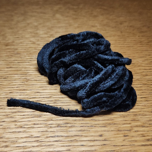 Troutlore Medium Chenille - Black - Troutlore Fly Tying Shop Australia