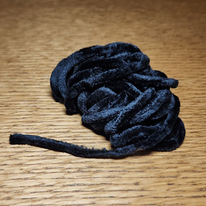 Troutlore Medium Chenille - Black - Troutlore Fly Tying Shop Australia