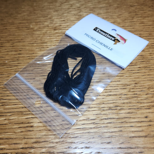 Micro Chenille Micro – Black - Troutlore Fly Tying Store Australia