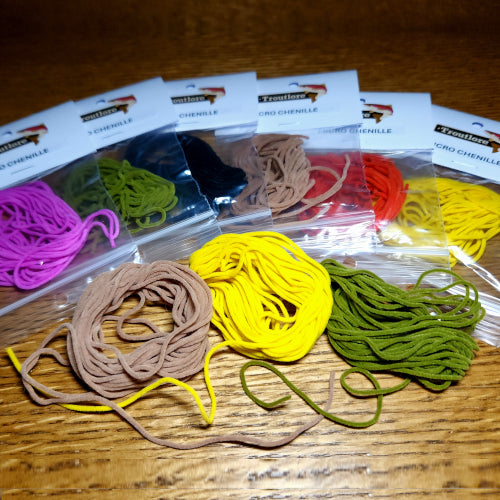 Micro Chenille Micro – Black - Troutlore Fly Tying Store Australia