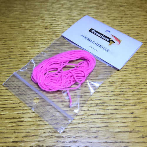 Micro Chenille Micro – Hot Pink - Troutlore Fly Tying Materials Australia