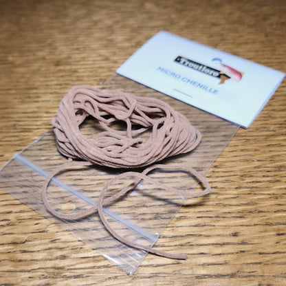 Micro Chenille Micro – Tan - Troutlore Fly Tying Shop Australia
