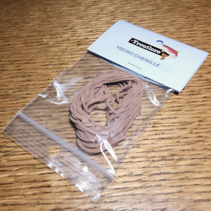 Micro Chenille Micro – Tan - Troutlore Fly Tying Shop Australia