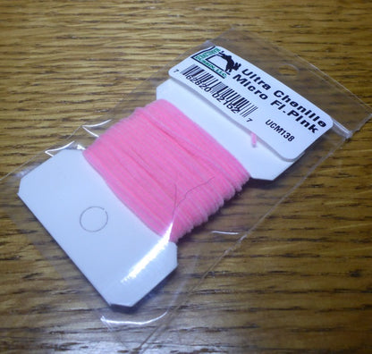 Hareline Ultra Chenille Micro – Fl Pink - Troutlore Fly Tying Australia