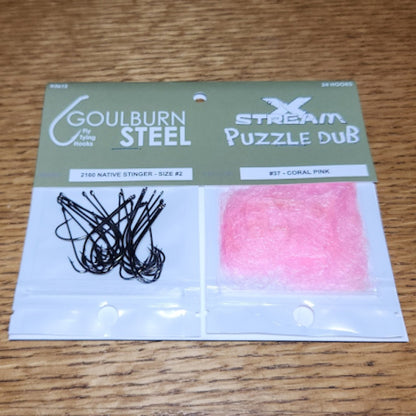 Native Stinger Hook & Puzzle Dub Combo - Troutlore Fly Tying Store Australia