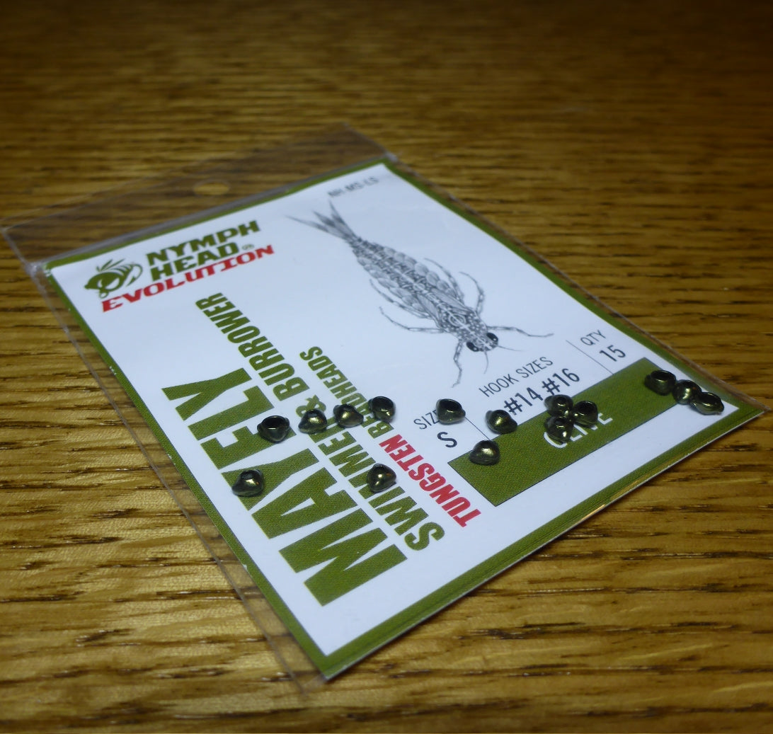Nymph Head Evolution Mayfly Swimmer Olive - Troutlore Fly Tying Supplies Australia