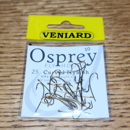 Osprey VH115 Curved Nymph Hooks - Troutlore Fly Tying Supplies Australia