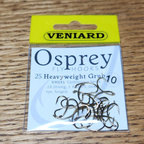 Osprey VH151 Heavyweight Grub Hooks - Troutlore Fly Tying Supplies Australia