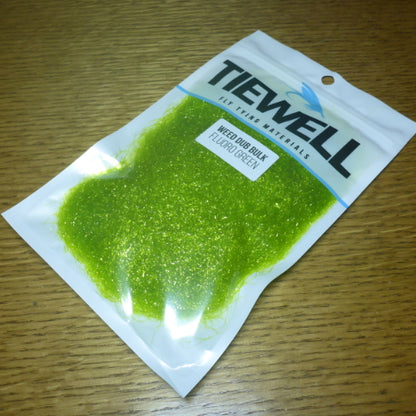TIEWELL WEED DUB BULK PACK 10G FLUORO GREEN LUDERICK FLY DUBBING AUSTRALIA