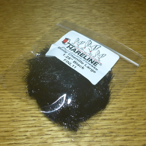 Hareline Chockletts Finesse Body Chenille - Black
