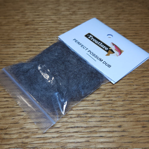 Troutlore Perfect Possum Dub - Natiral Grey - Troutlore Fly Tying Supplies Australia