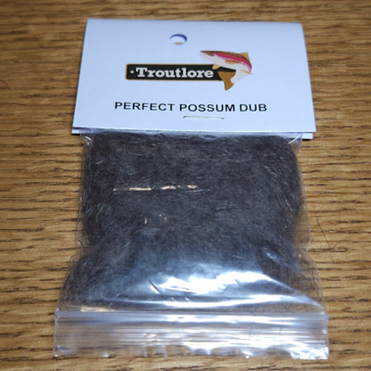 Troutlore Perfect Possum Dub - Natiral Grey - Troutlore Fly Tying Supplies Australia