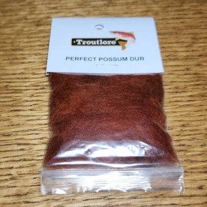 Troutlore Perfect Possum Dub - Rusty Spinner - Troutlore Fly Tying Materials Australia