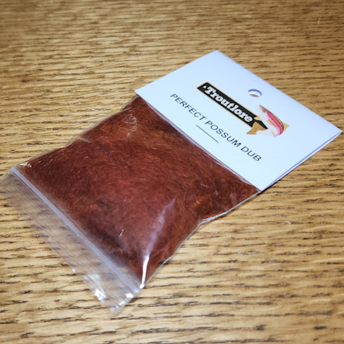 Troutlore Perfect Possum Dub - Rusty Spinner - Troutlore Fly Tying Materials Australia