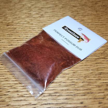 Troutlore Perfect Possum Dub - Rusty Spinner - Troutlore Fly Tying Materials Australia