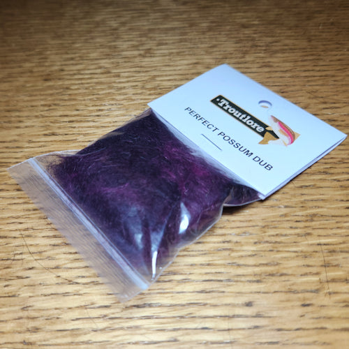Troutlore Perfect Possum Dub - Dark Claret - Troutlore Fly Tying Materials Australia
