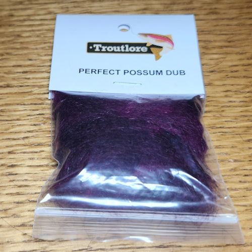 Troutlore Perfect Possum Dub - Dark Claret - Troutlore Fly Tying Materials Australia